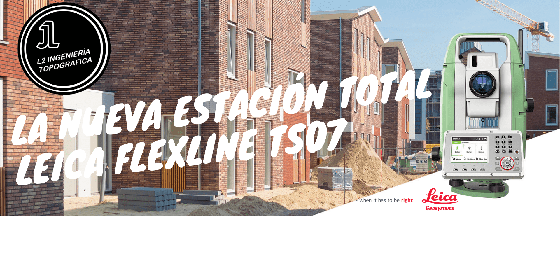 Estación total Leica FlexLine TS07
