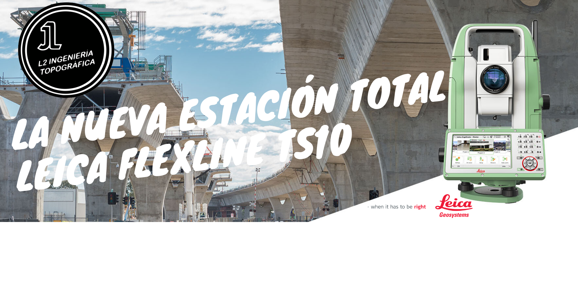 Estación total Leica FlexLine TS10